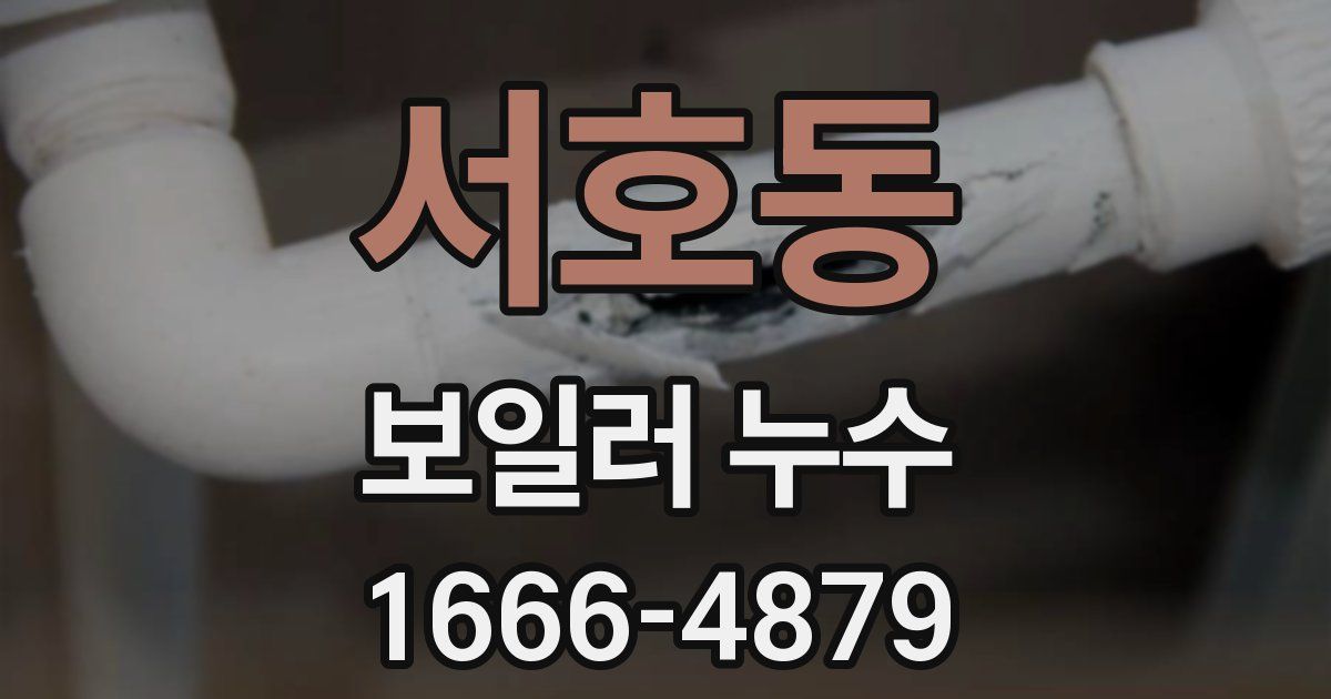 서호동 보일러 누수