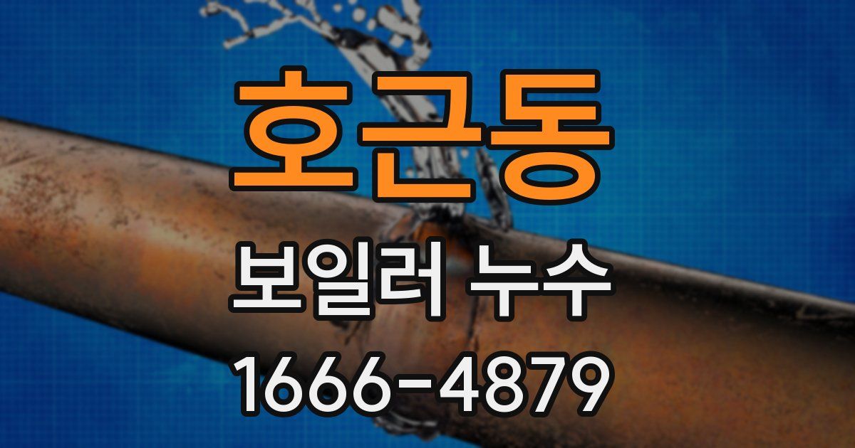 호근동 보일러 누수