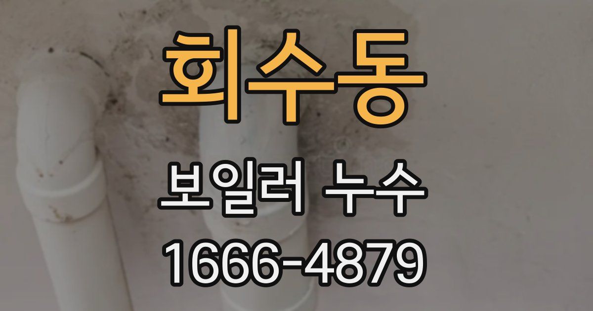 회수동 보일러 누수