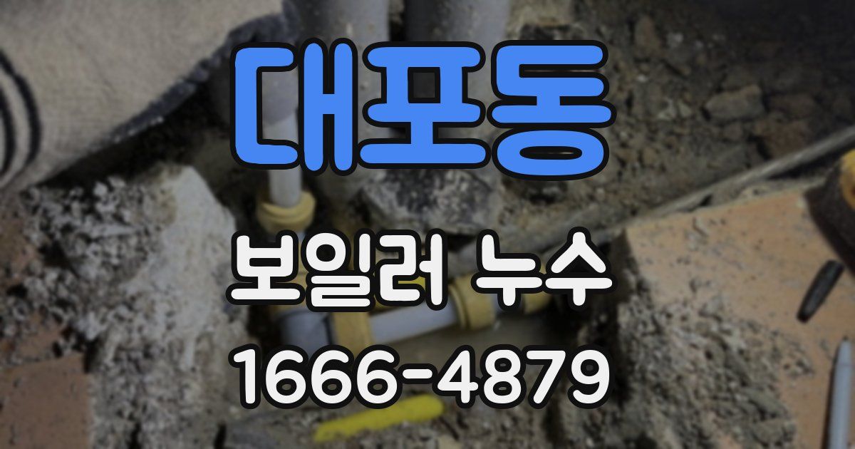 대포동 보일러 누수