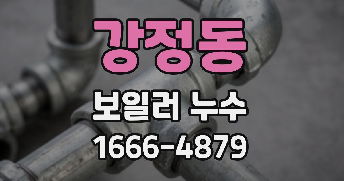 강정동 보일러 누수