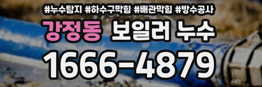 강정동 보일러 누수