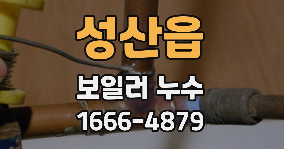 성산읍 보일러 누수