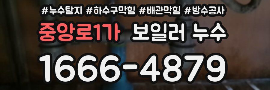 중앙로1가 보일러 누수