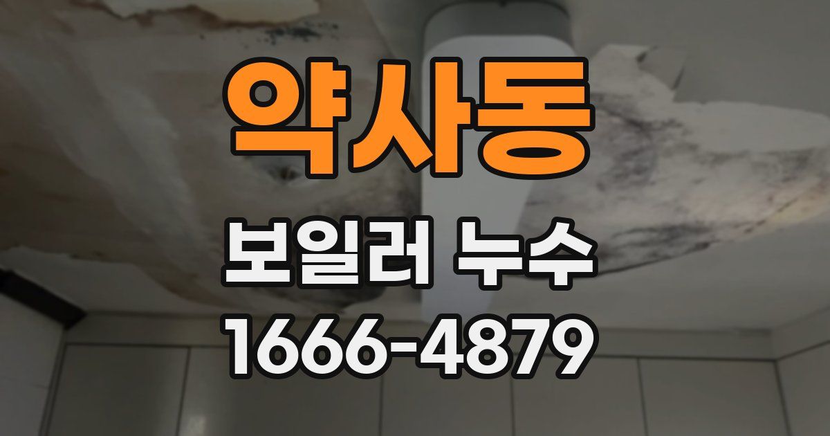 약사동 보일러 누수