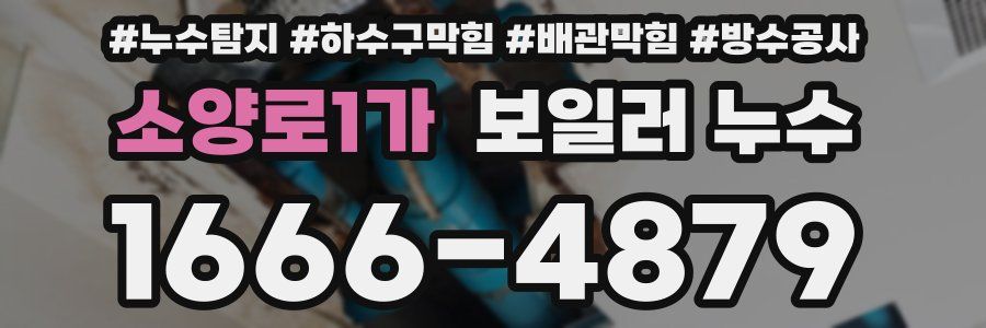 소양로1가 보일러 누수