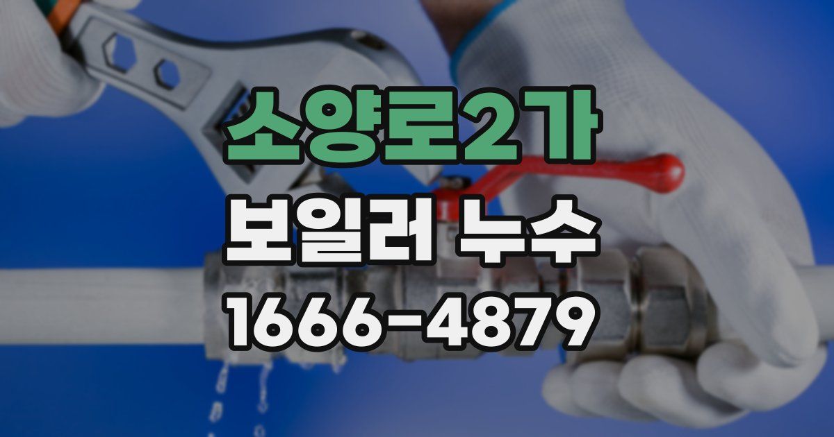 소양로2가 보일러 누수