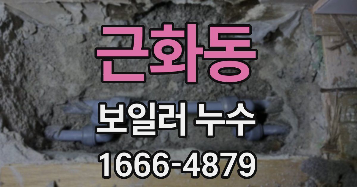 근화동 보일러 누수