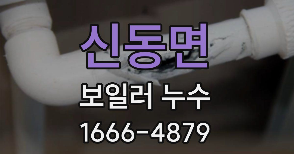 신동면 보일러 누수