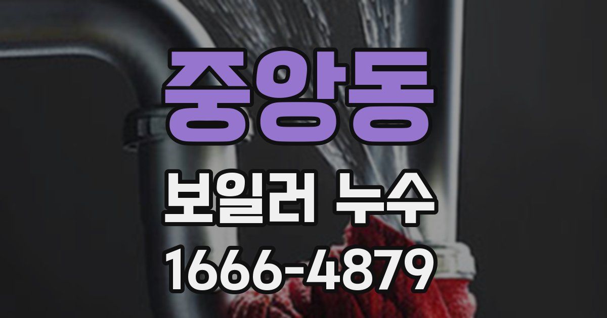 중앙동 보일러 누수