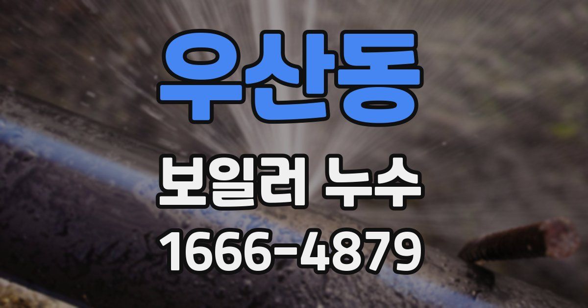 우산동 보일러 누수