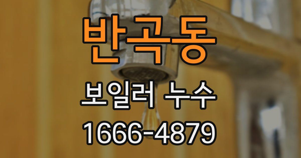 반곡동 보일러 누수