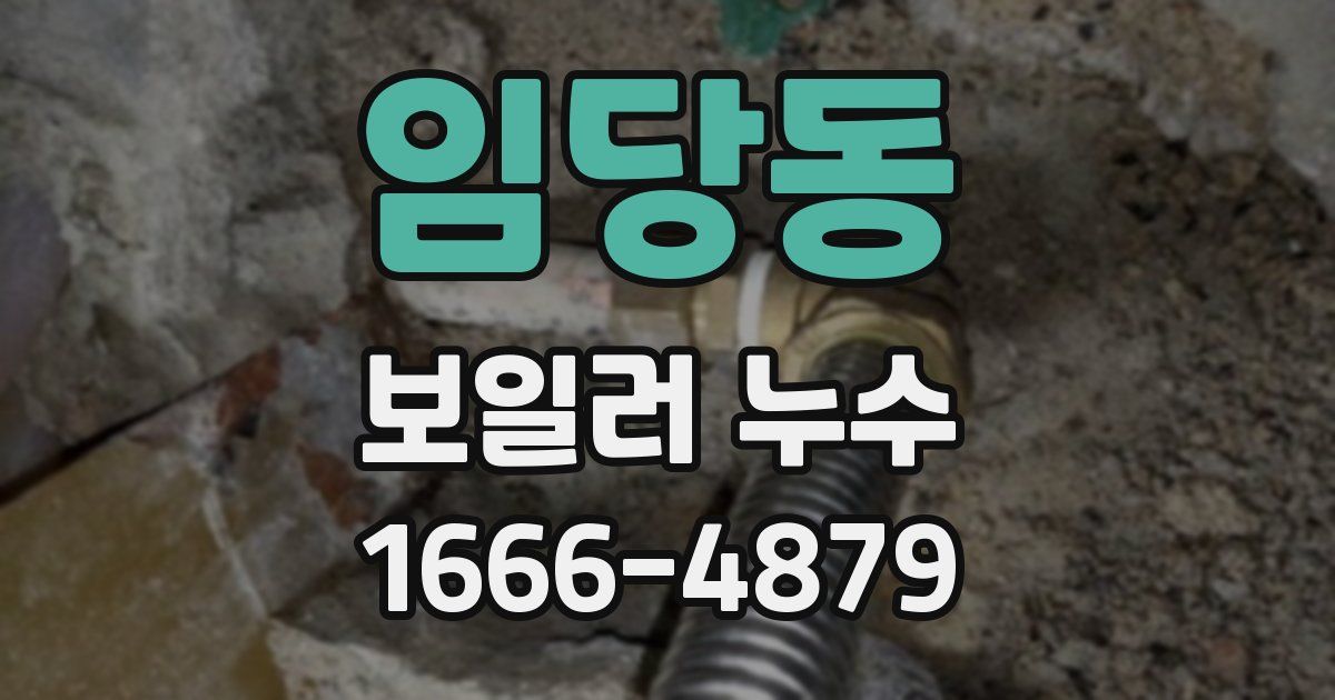 임당동 보일러 누수