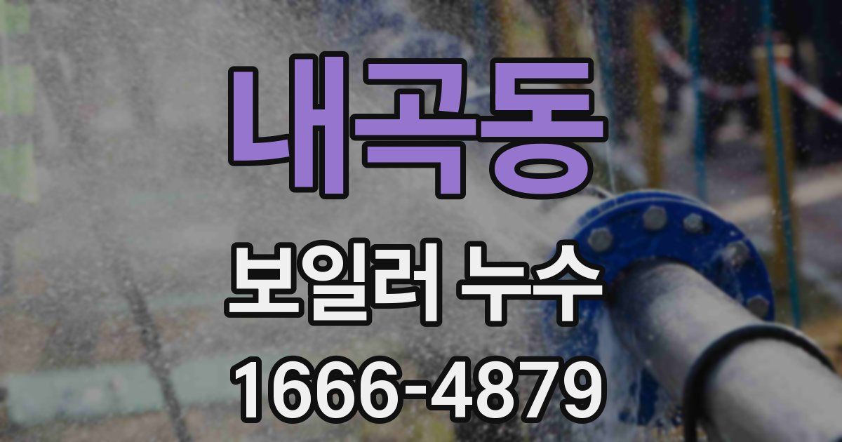 내곡동 보일러 누수