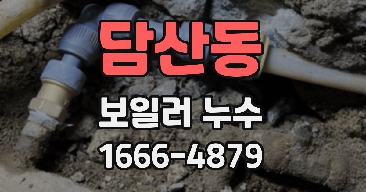 담산동 보일러 누수