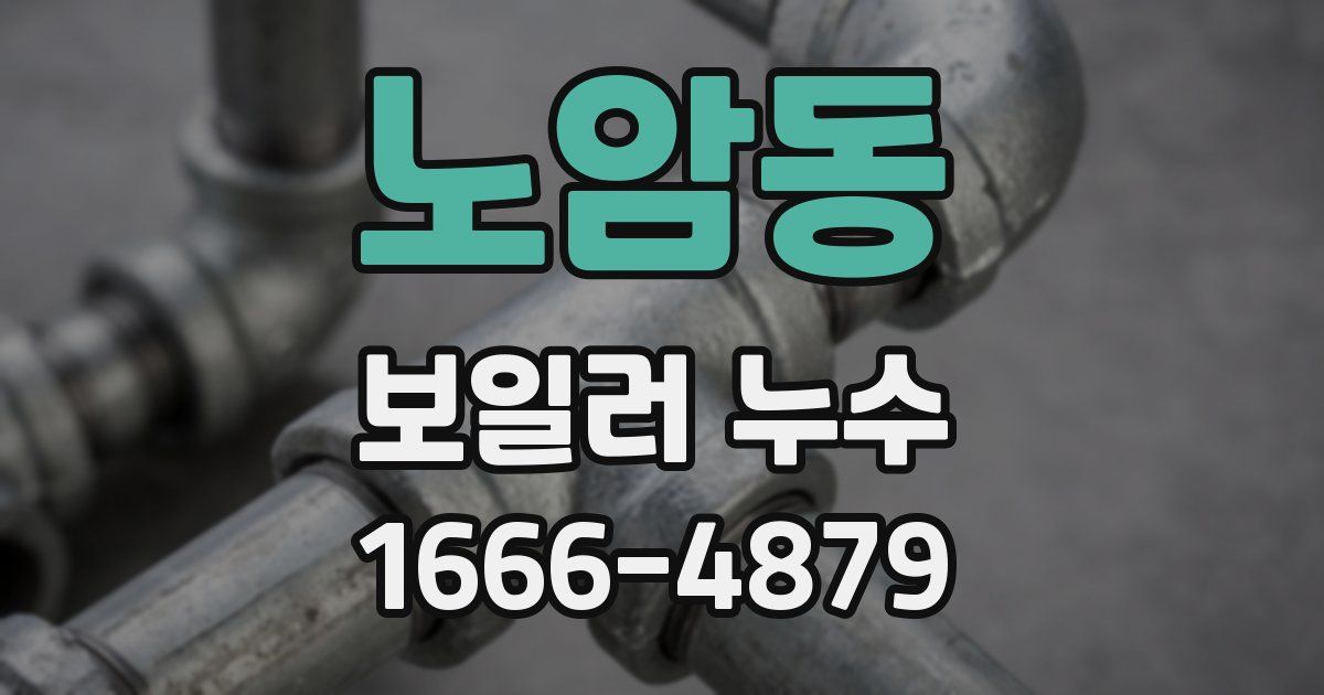 노암동 보일러 누수
