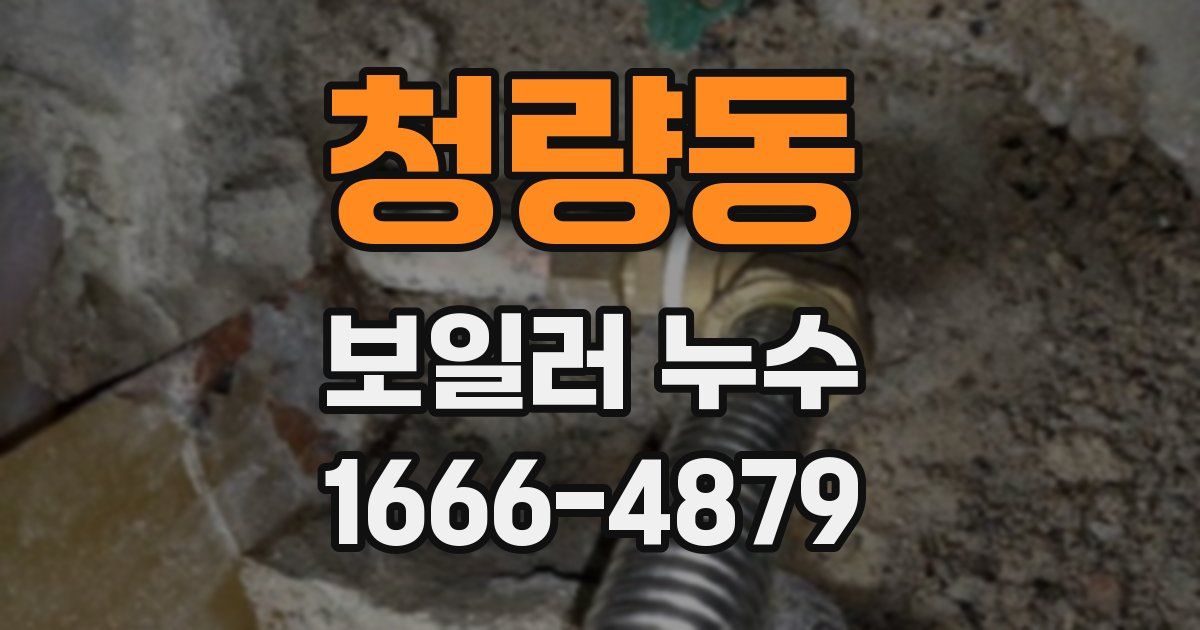 청량동 보일러 누수