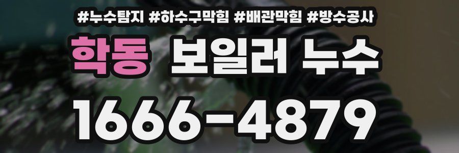 학동 보일러 누수
