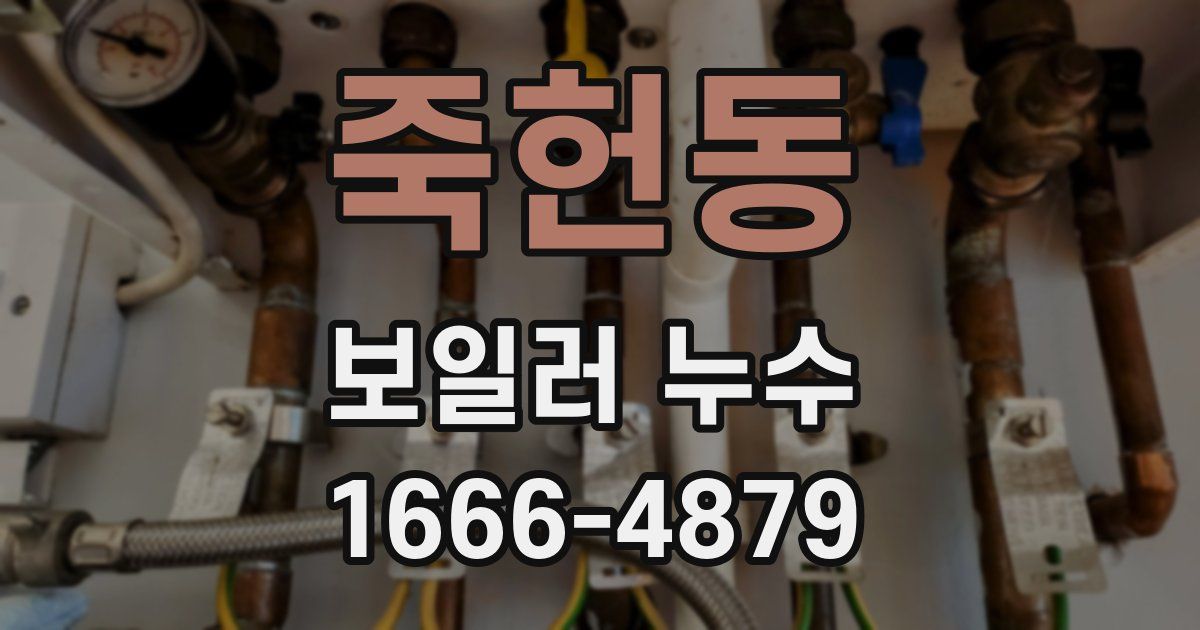 죽헌동 보일러 누수