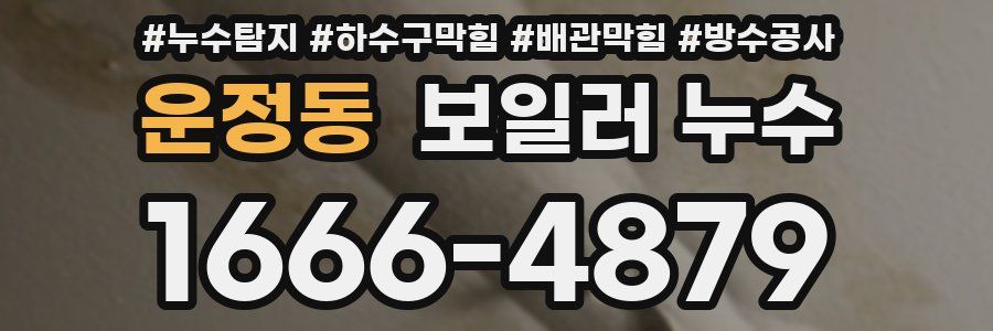 운정동 보일러 누수