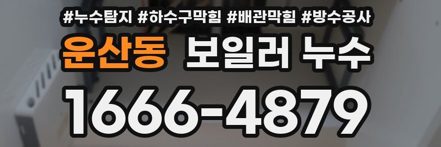 운산동 보일러 누수