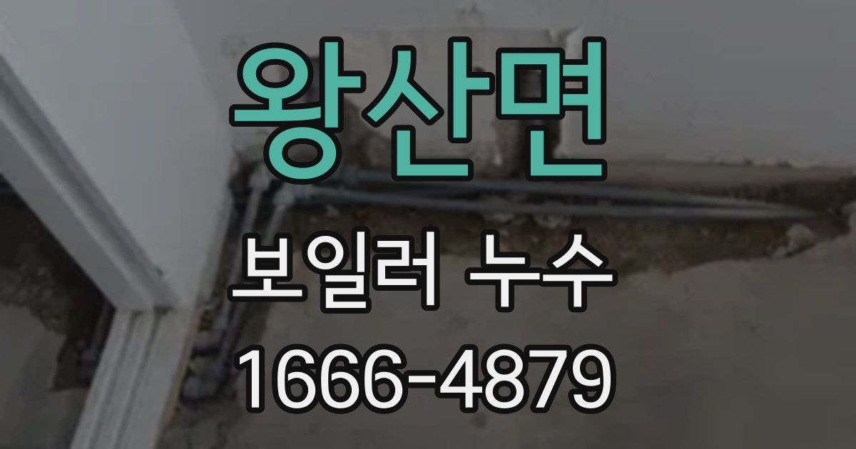 왕산면 보일러 누수
