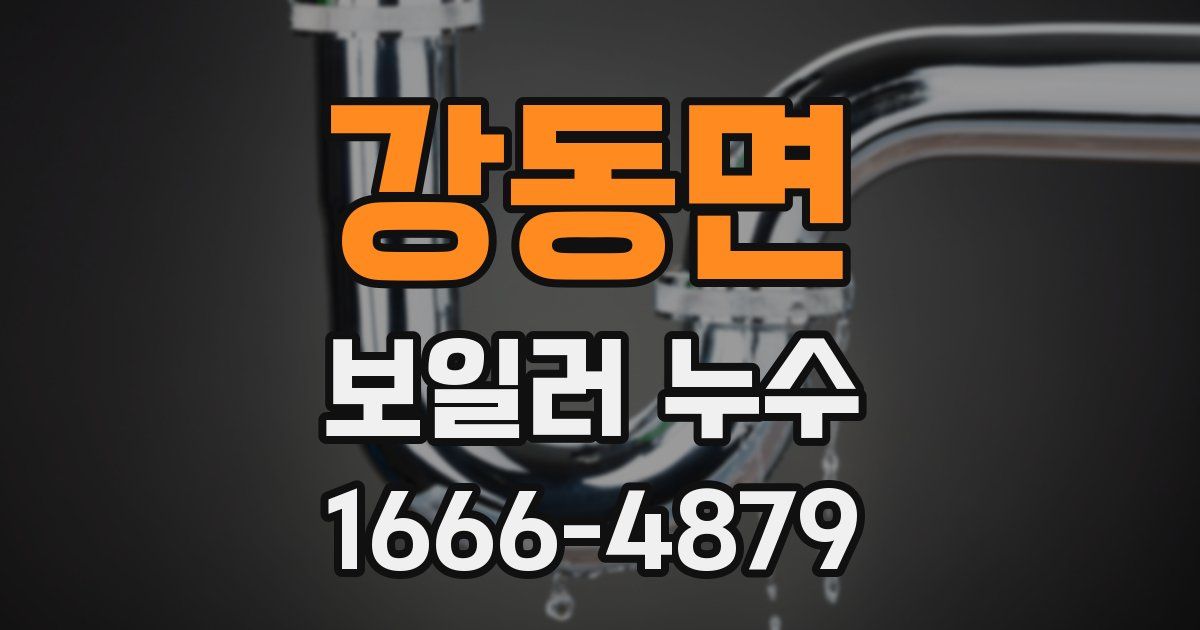 강동면 보일러 누수