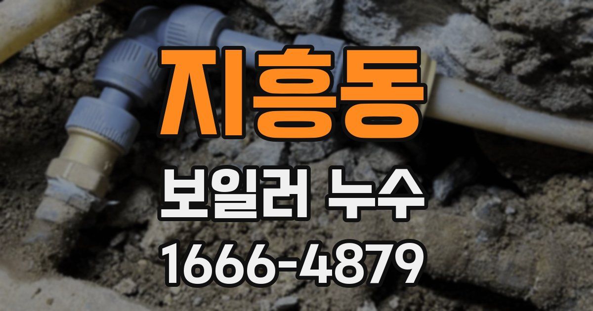 지흥동 보일러 누수