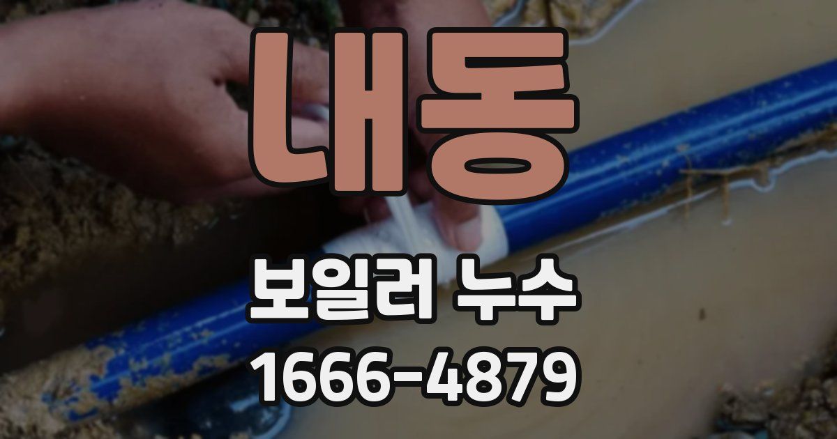 내동 보일러 누수