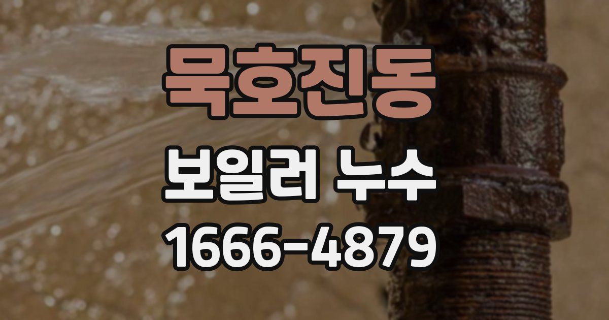 묵호진동 보일러 누수