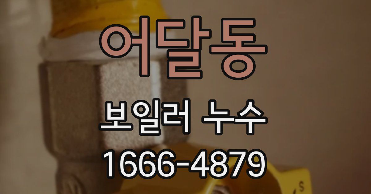 어달동 보일러 누수
