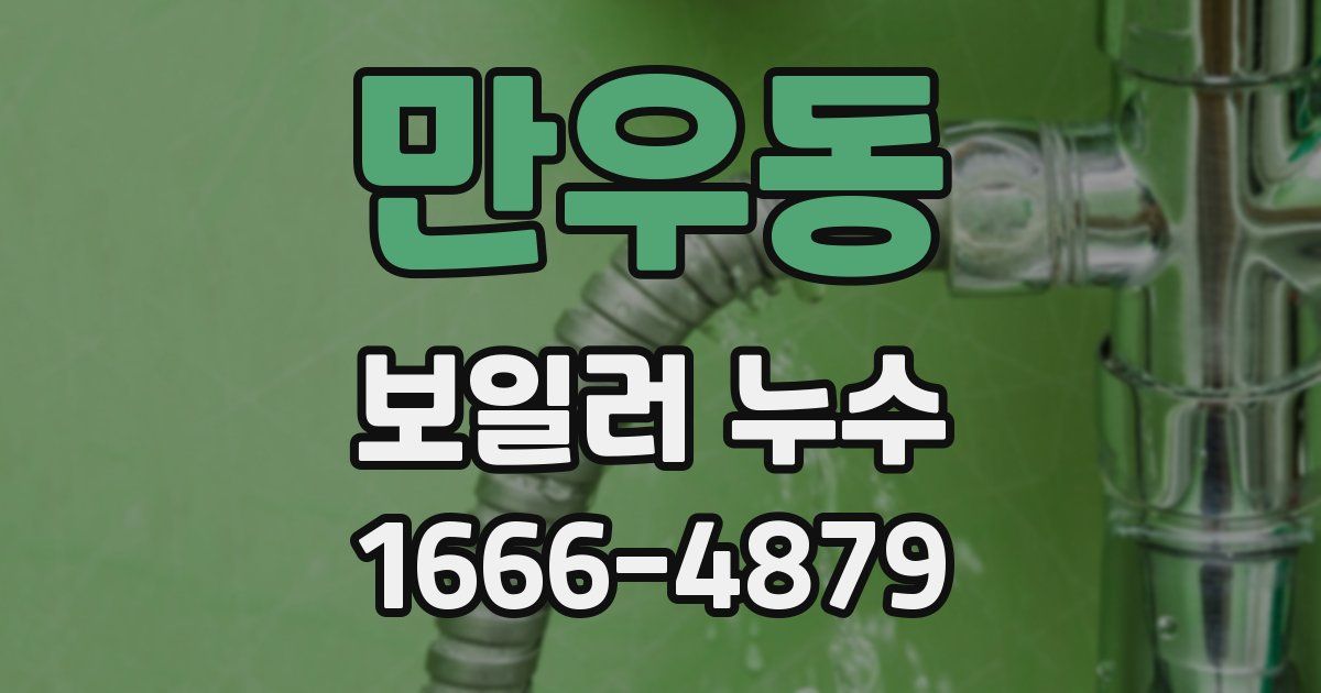 만우동 보일러 누수