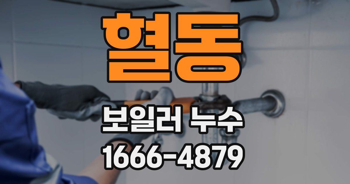 혈동 보일러 누수