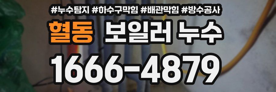 혈동 보일러 누수