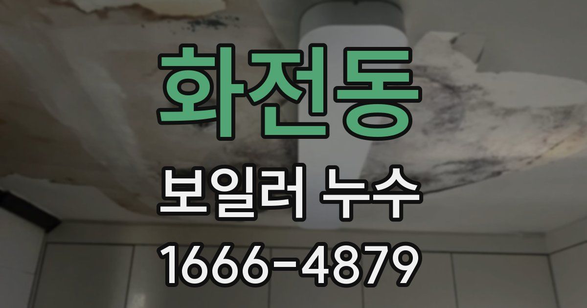 화전동 보일러 누수