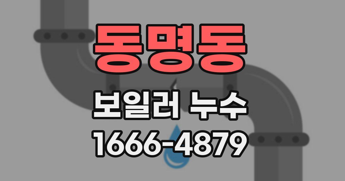 동명동 보일러 누수