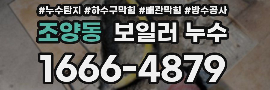 조양동 보일러 누수