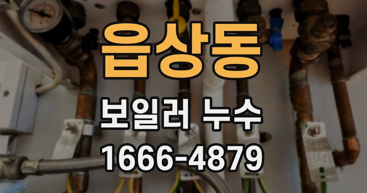 읍상동 보일러 누수