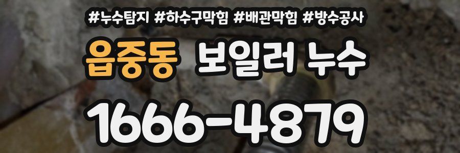 읍중동 보일러 누수