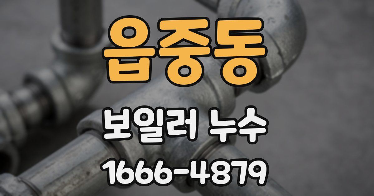 읍중동 보일러 누수