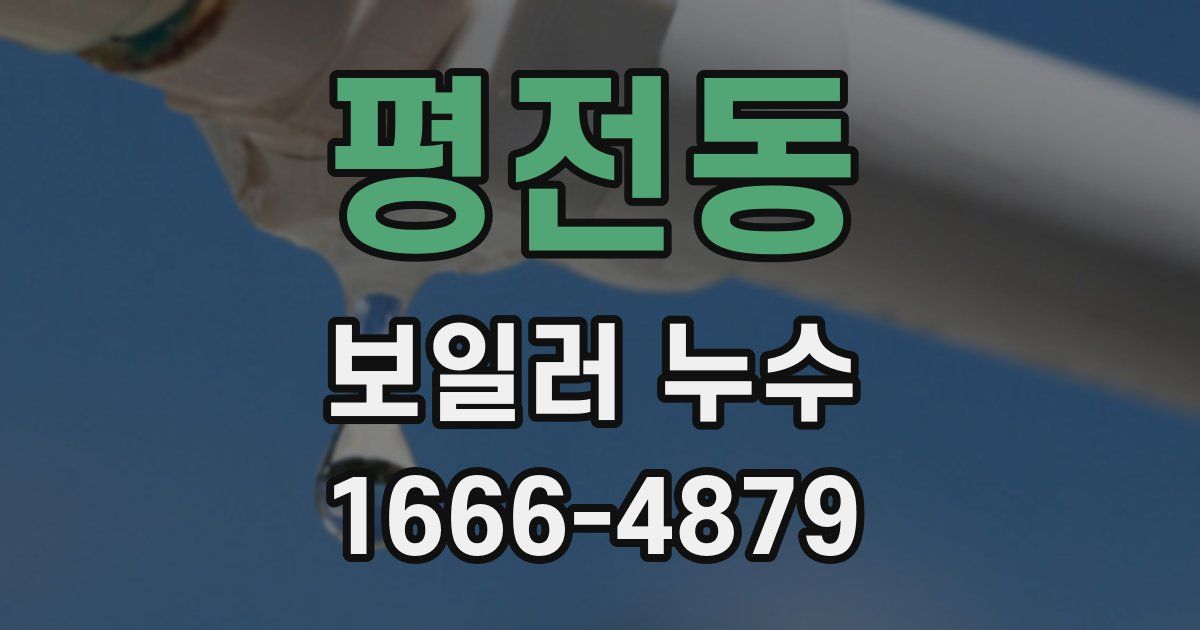 평전동 보일러 누수
