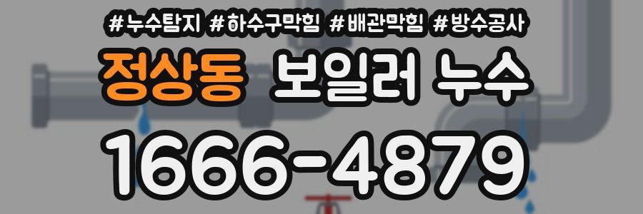 정상동 보일러 누수