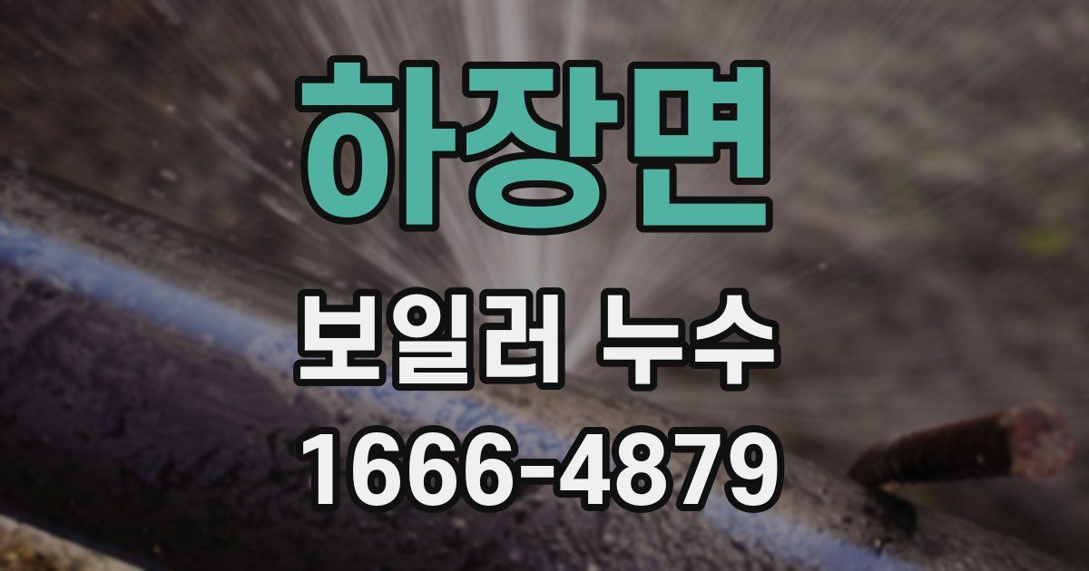 하장면 보일러 누수
