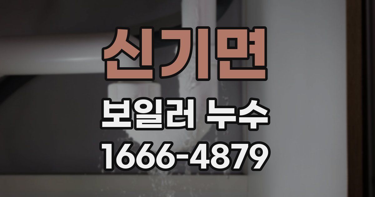 신기면 보일러 누수