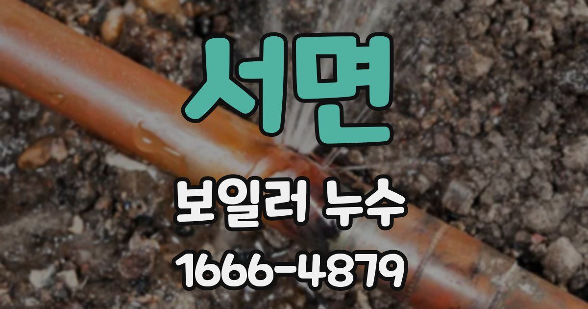 서면 보일러 누수