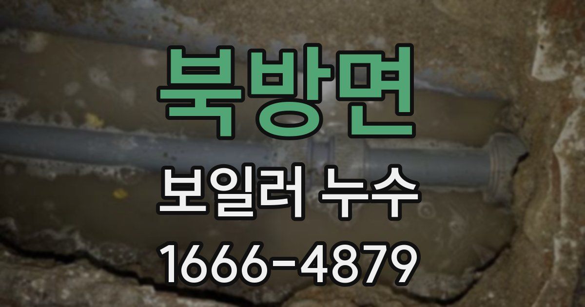 북방면 보일러 누수