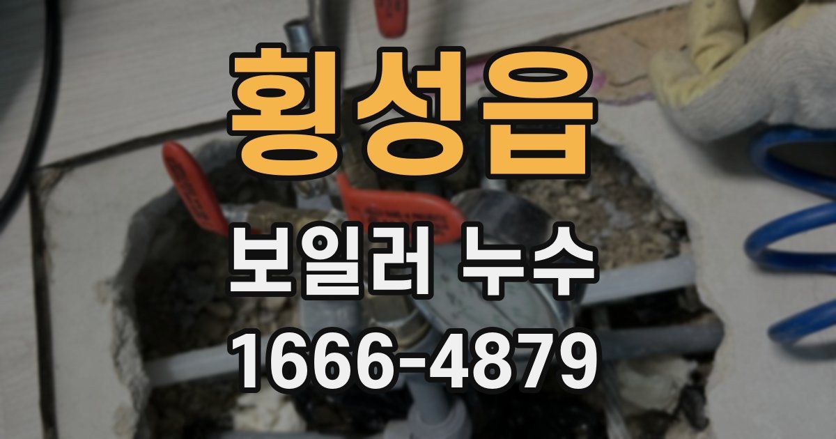 횡성읍 보일러 누수