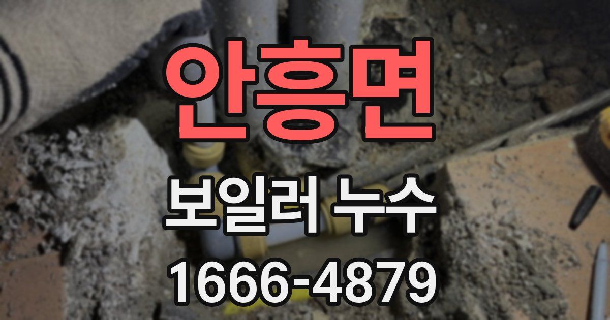 안흥면 보일러 누수
