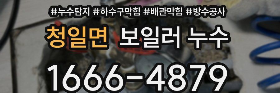청일면 보일러 누수