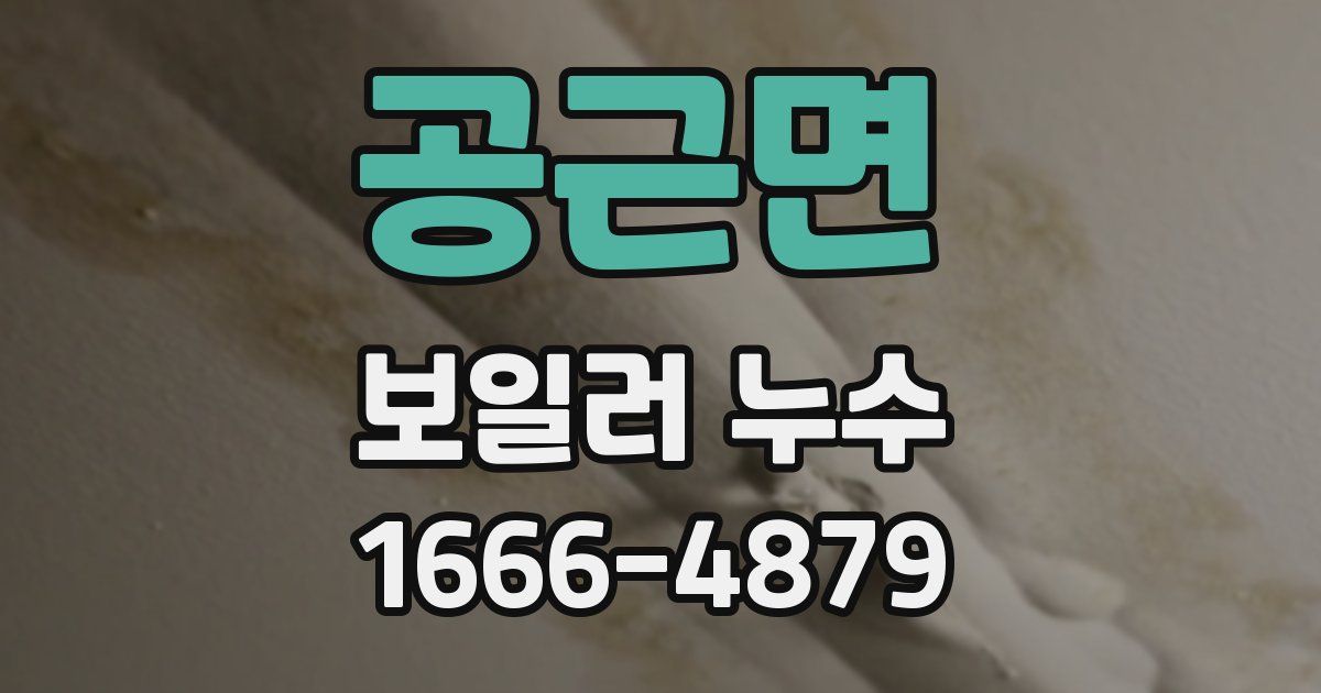공근면 보일러 누수